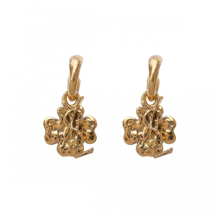 Cassandre lucky charm hoop earrings