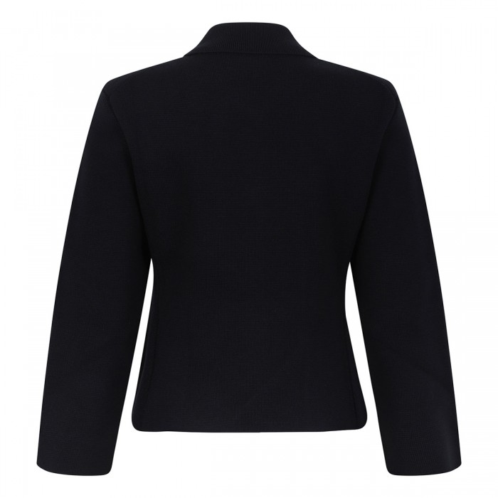 Wool polo cardigan