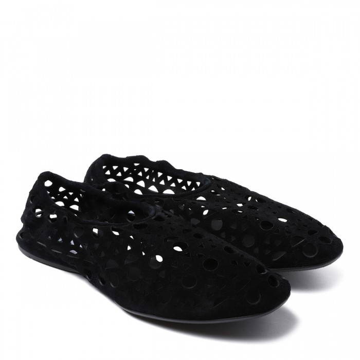 Vienne velvet leather slippers