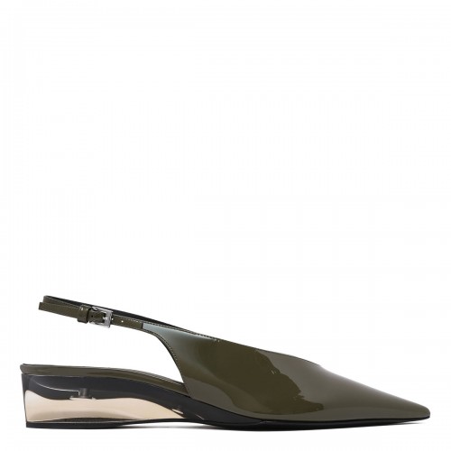 Invisible wedge slingbacks