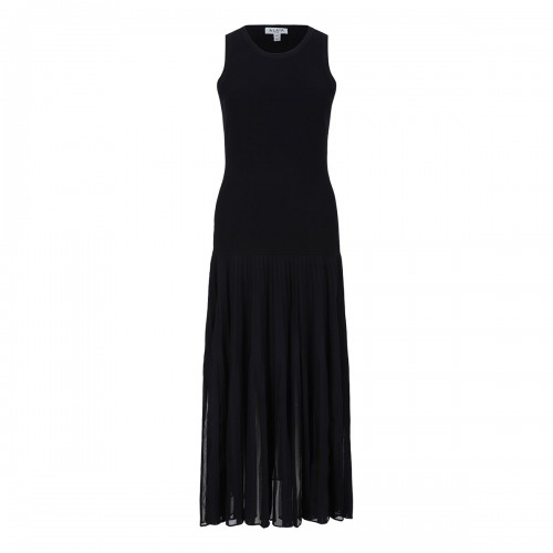 Pleated sheer dress