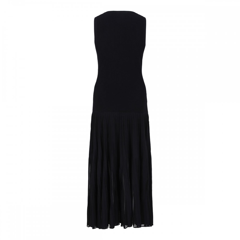 Pleated sheer dress