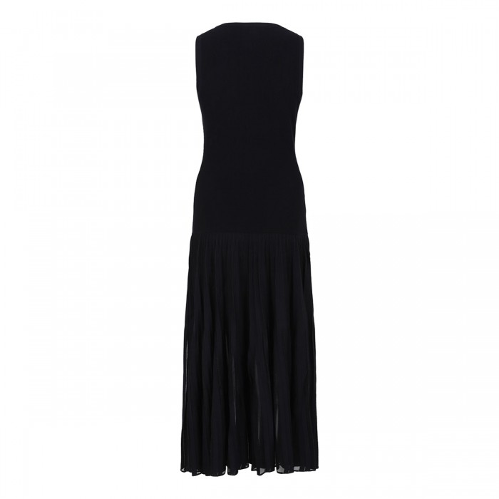 Pleated sheer dress