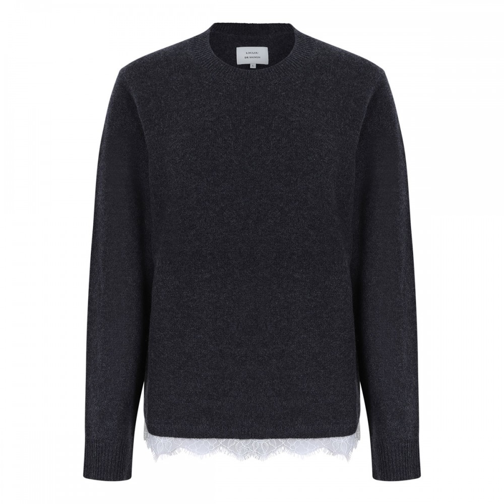 Arvo lace trim sweater