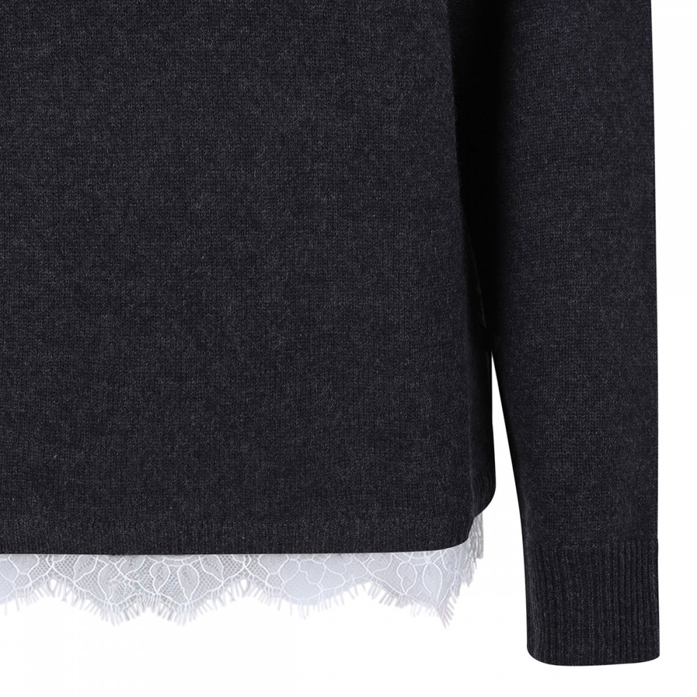 Arvo lace trim sweater