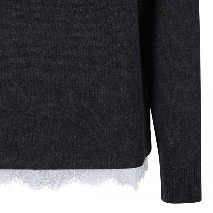 Arvo lace trim sweater