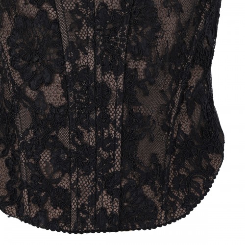 Black lace corset top 2