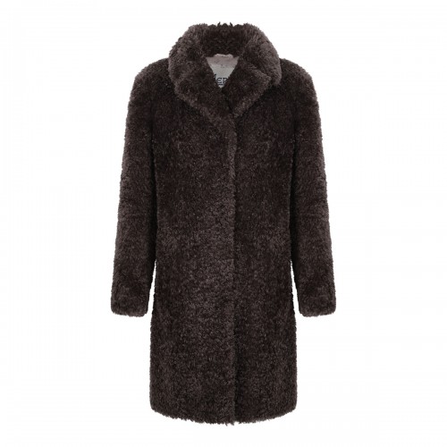 Soft faux fur teddy coat