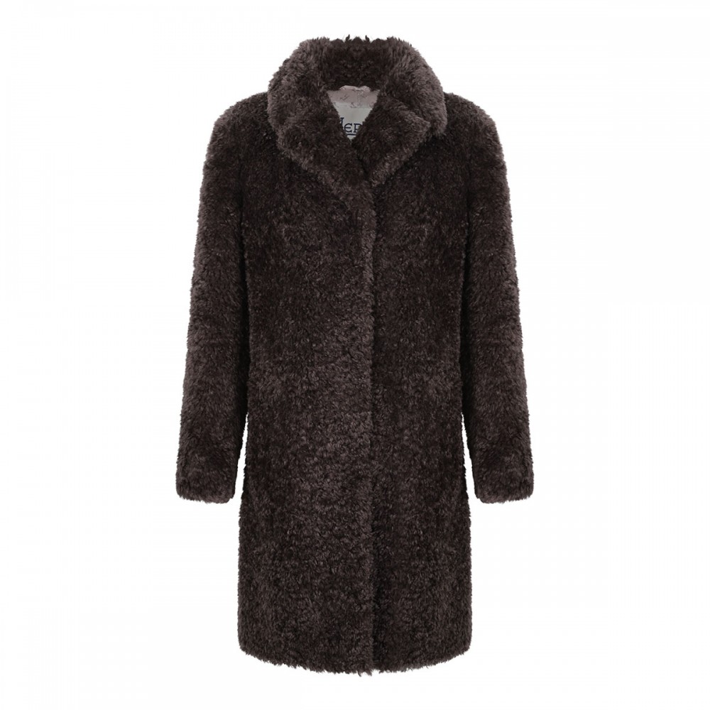 Soft faux fur teddy coat