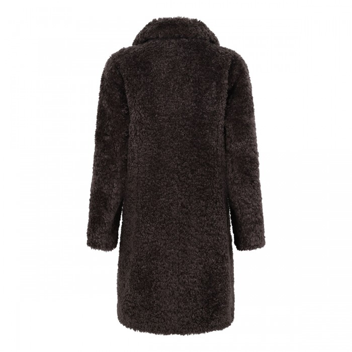Soft faux fur teddy coat