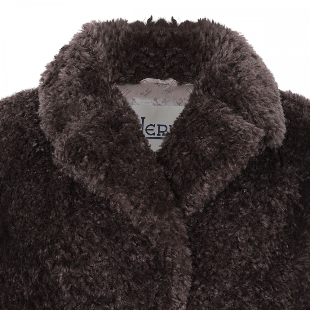 Soft faux fur teddy coat