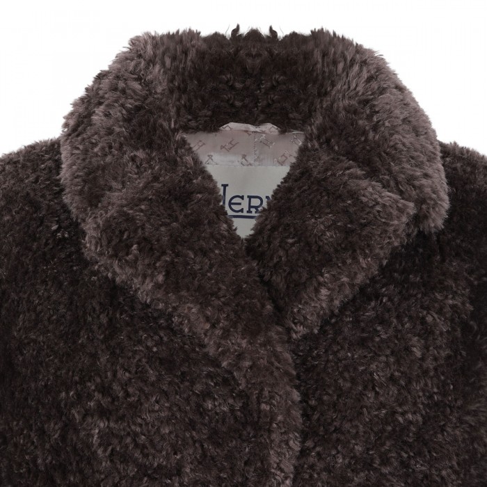 Soft faux fur teddy coat