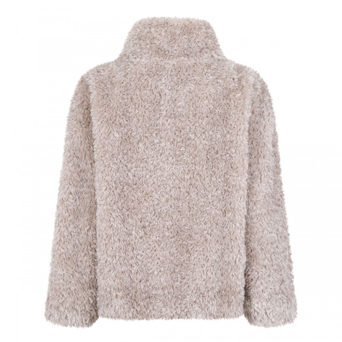 Soft faux fur teddy short jacket