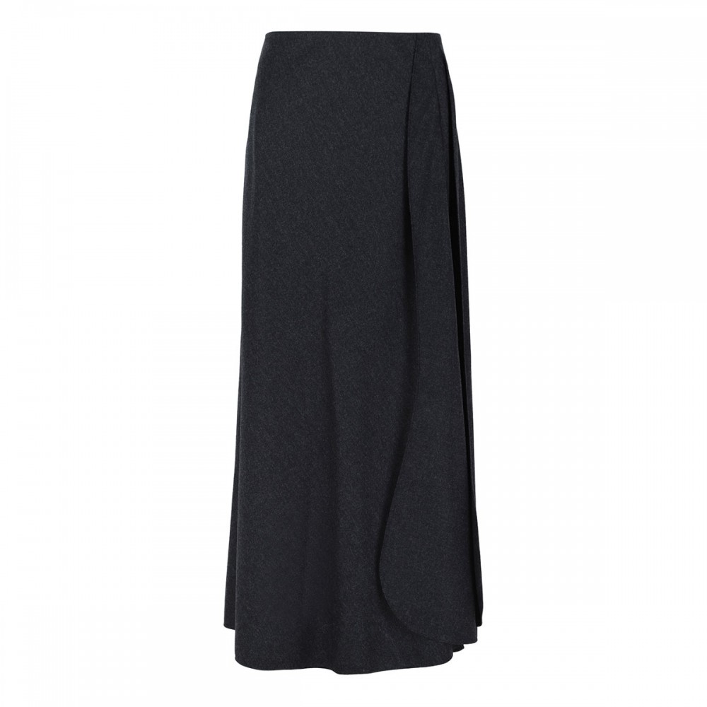 Wool and cashmere blend skirt