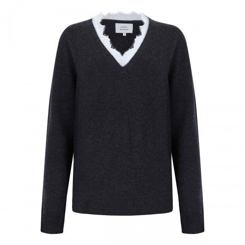 Leyla lace trim sweater