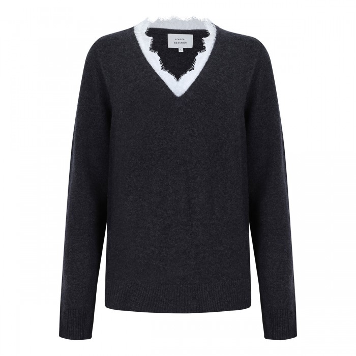 Leyla lace trim sweater
