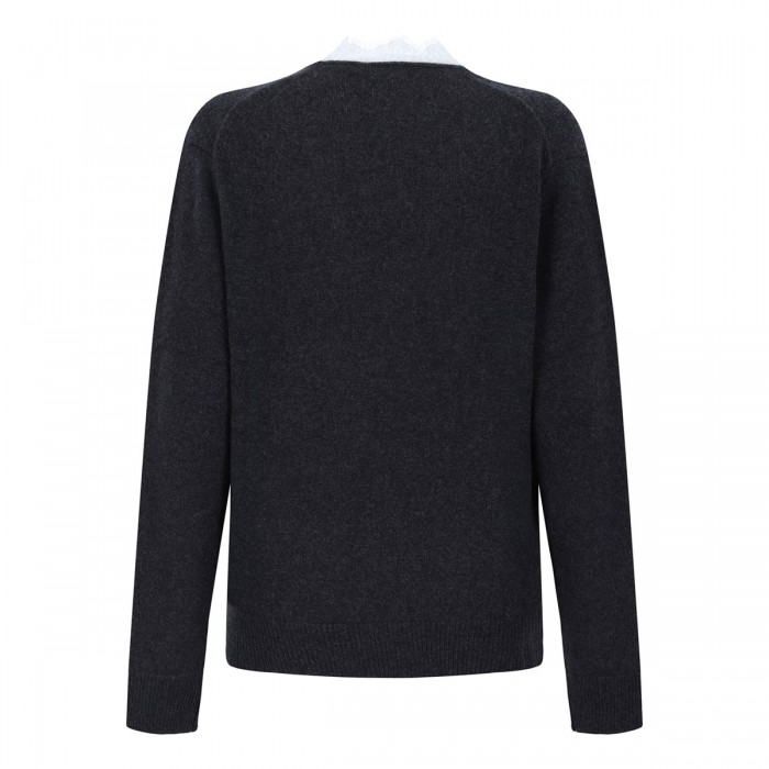Leyla lace trim sweater