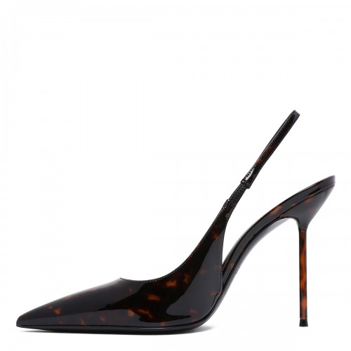Lidia patent slingback pumps 2