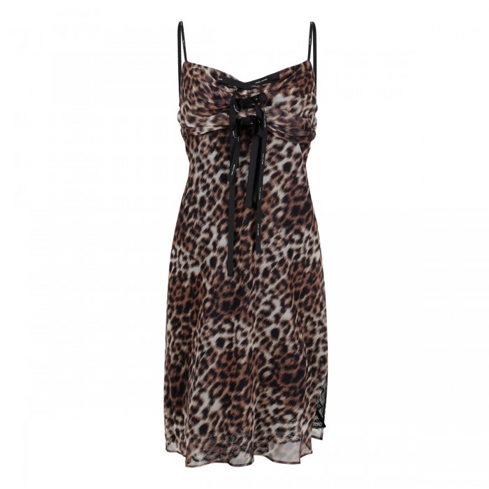 Leopard slip dress