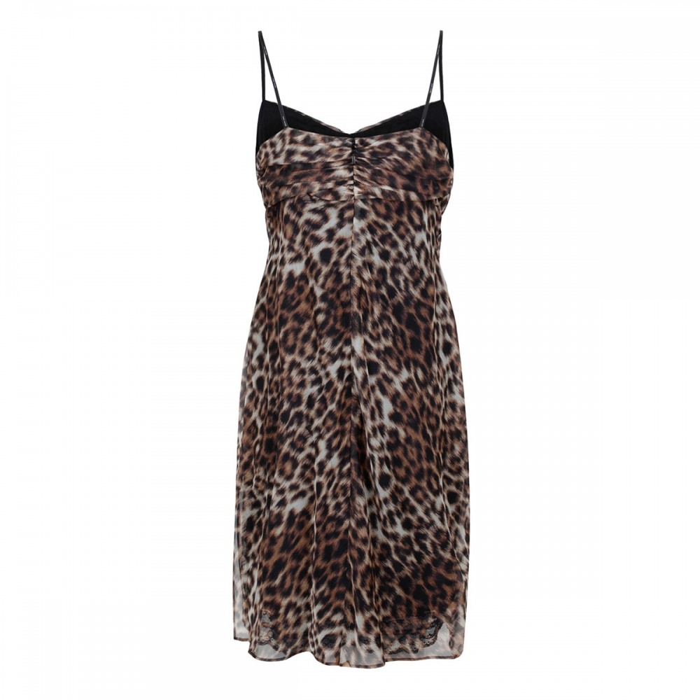 Leopard slip dress