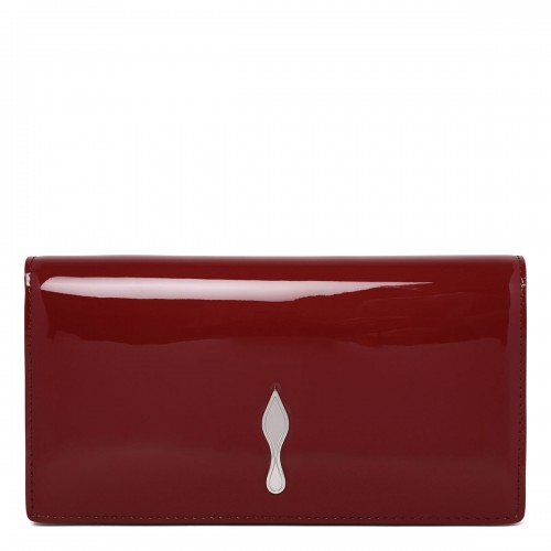 Bettina patent leather clutch