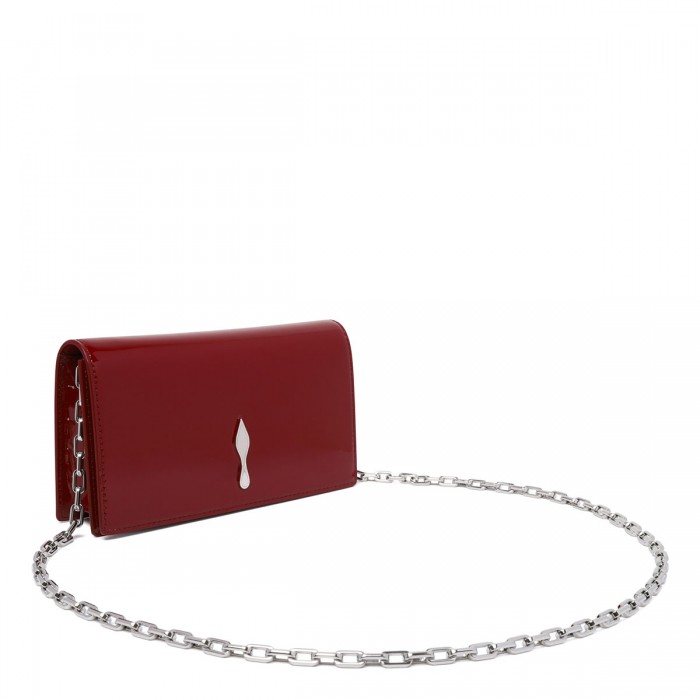 Bettina patent leather clutch