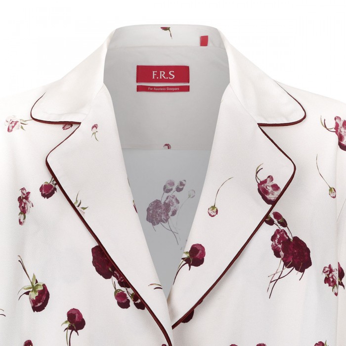 Asia printed pajama jacket