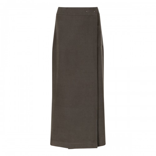 Long wrap skirt