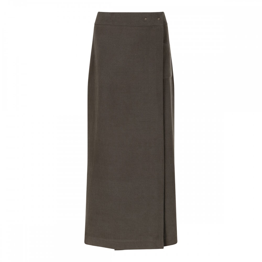 Long wrap skirt