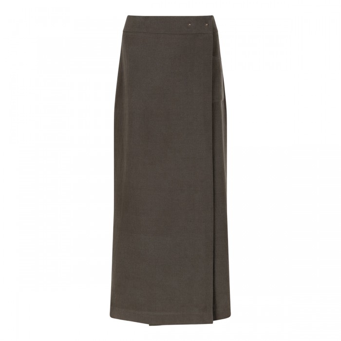 Long wrap skirt