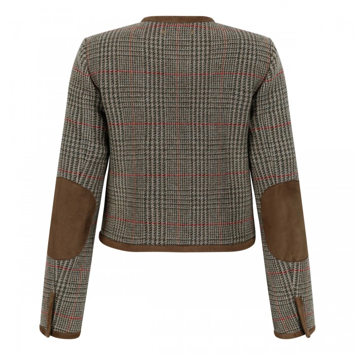 Houndstooth virgin wool jacket