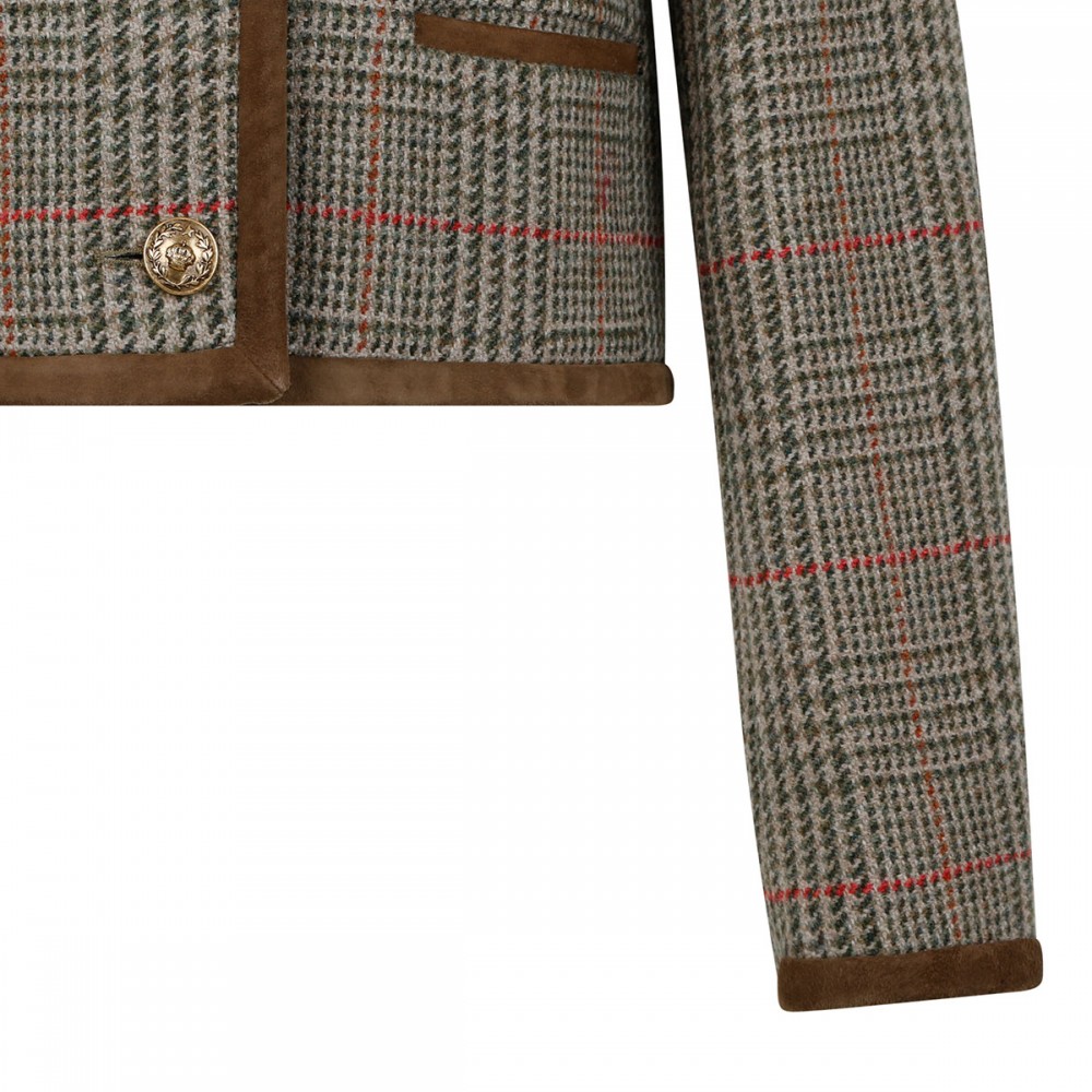 Houndstooth virgin wool jacket