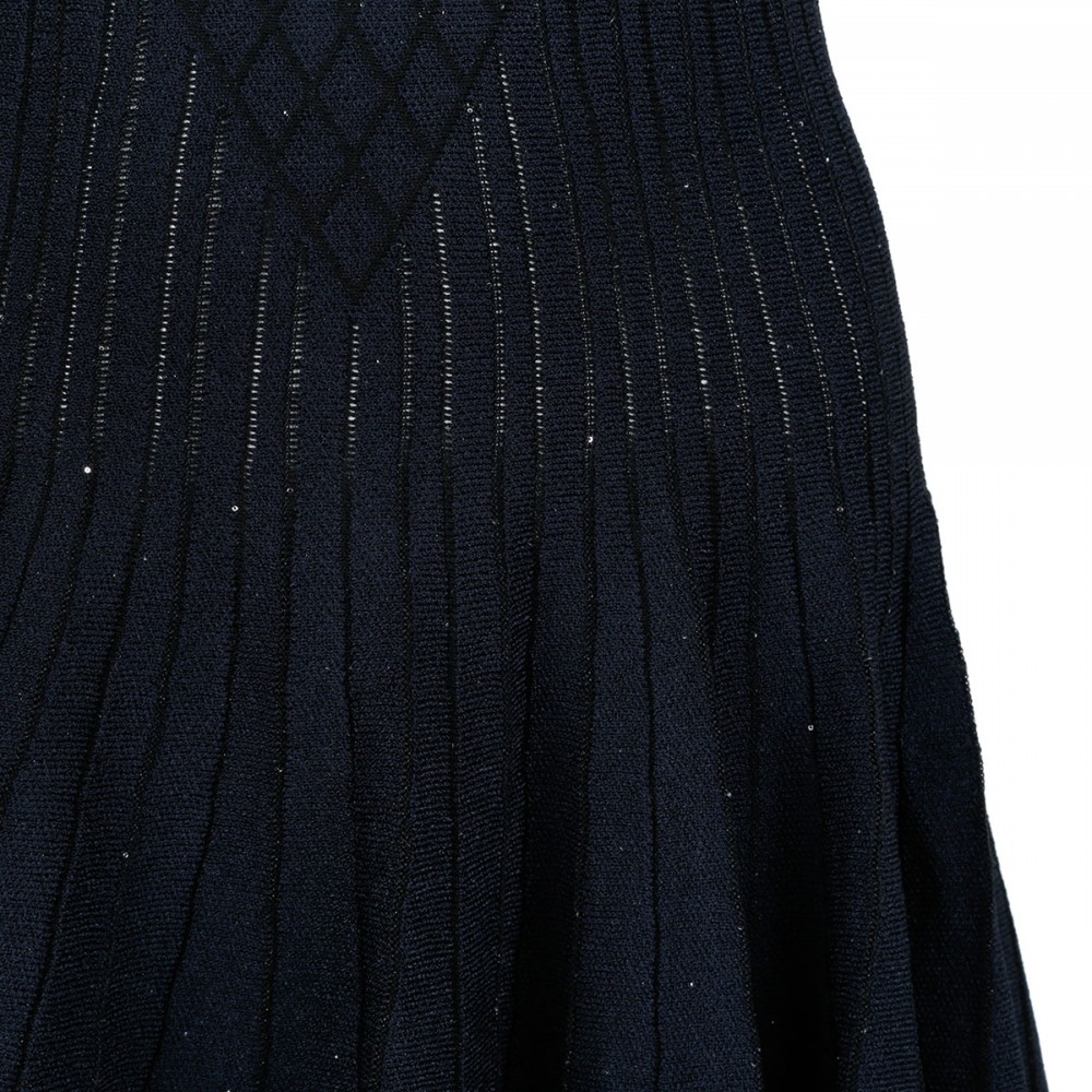 Glittered compact viscose knit dress