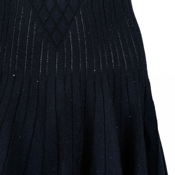 Glittered compact viscose knit dress