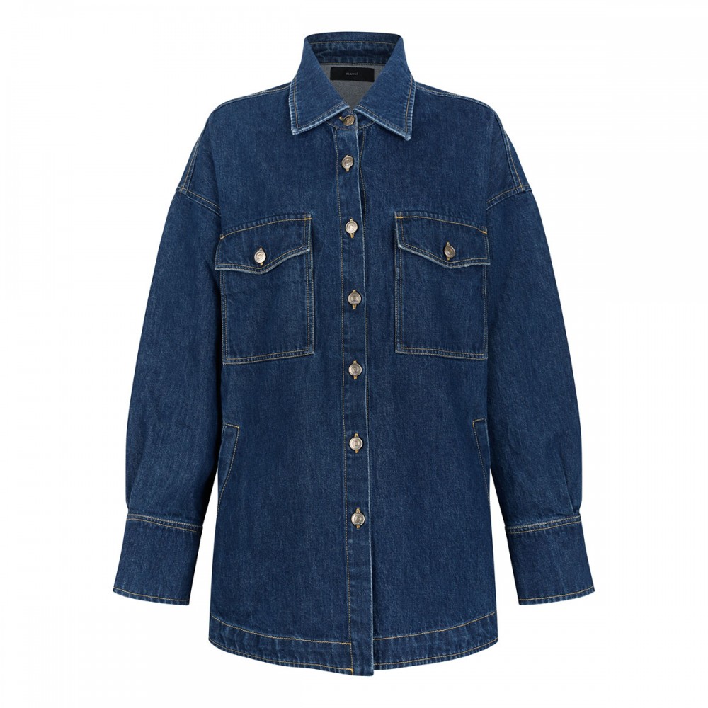 Tex-Hawaii Roundtrip denim overshirt