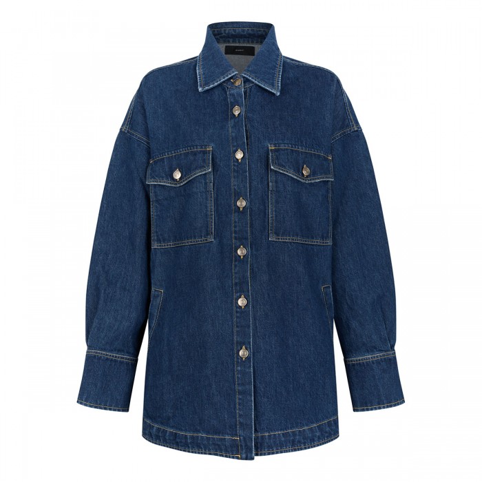 Tex-Hawaii Roundtrip denim overshirt
