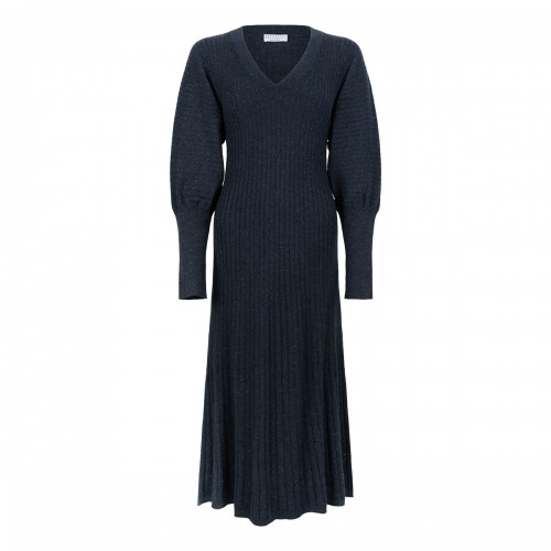 Cold blue knit cashmere...