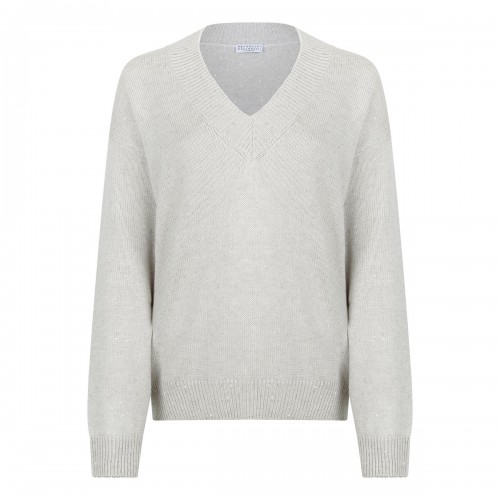 Cashmere and silk sweater