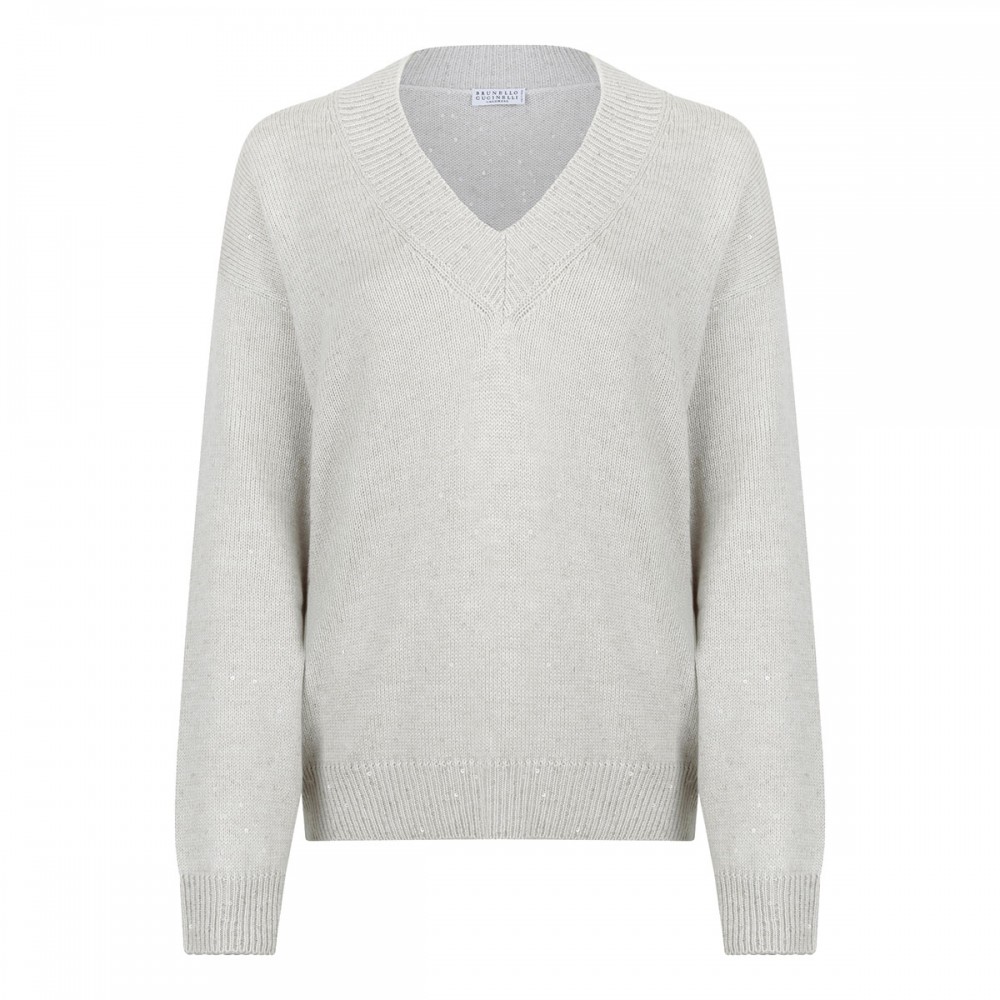 Cashmere and silk sweater