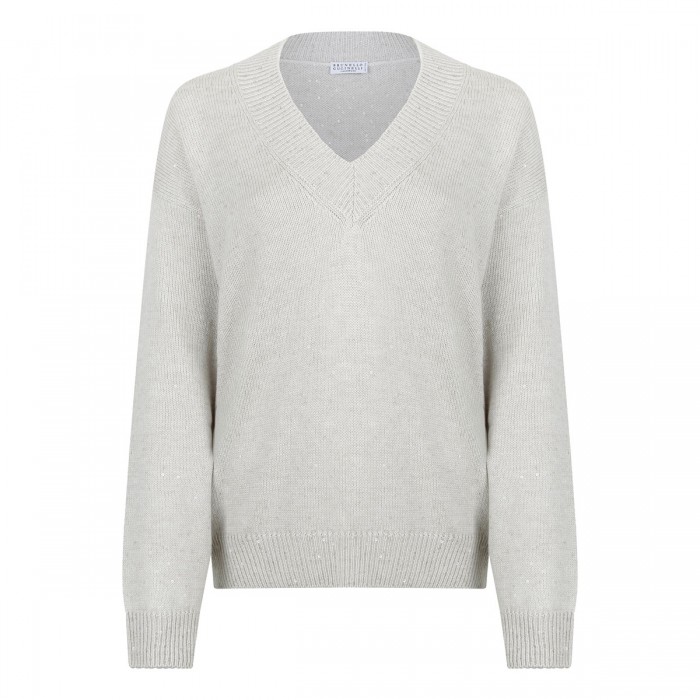 Cashmere and silk sweater