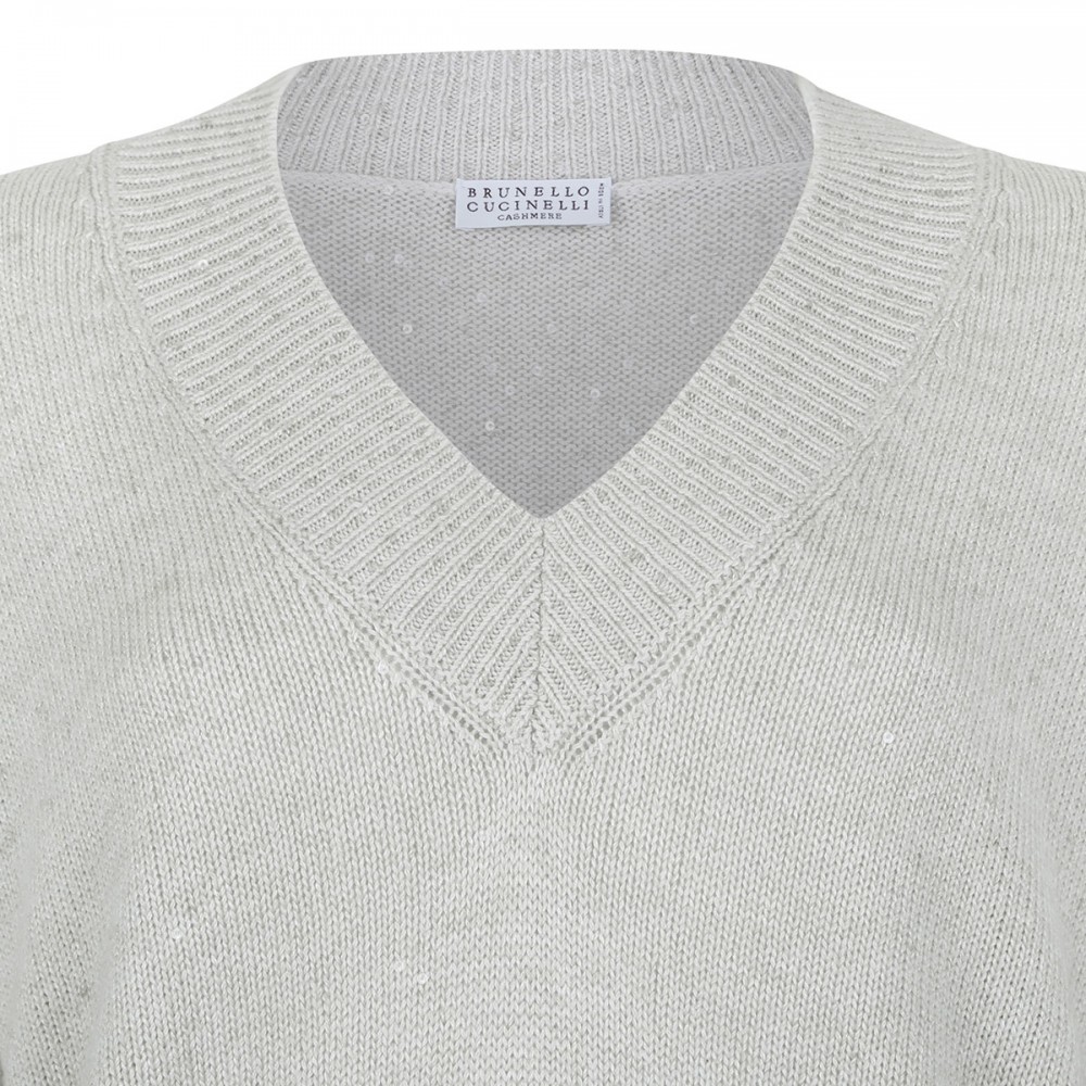 Cashmere and silk sweater