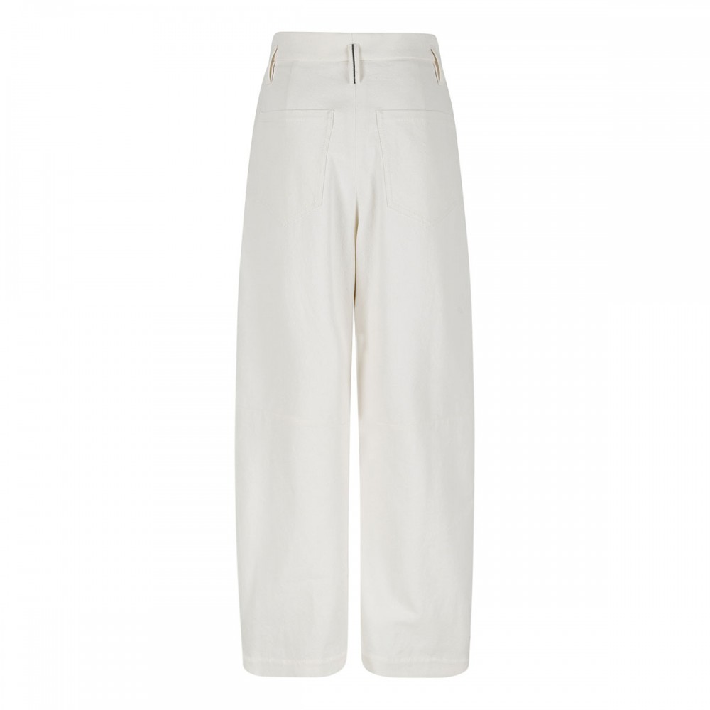 Wrinkled denim baggy pants