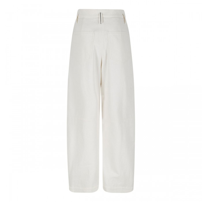 Wrinkled denim baggy pants