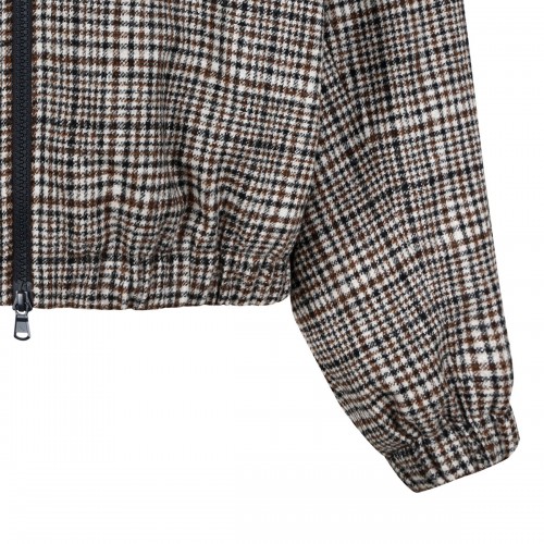 Check alpaca blend jacket 2