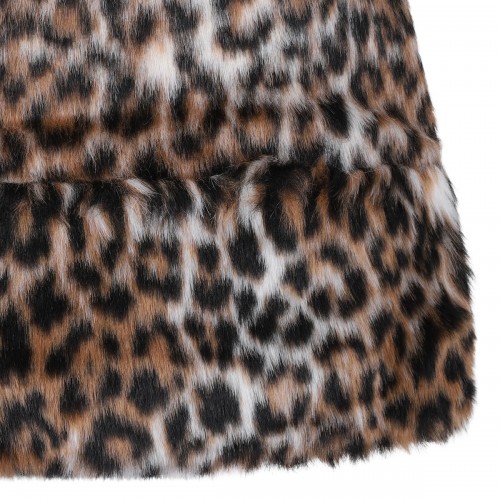 Faux fur leopard skirt 2
