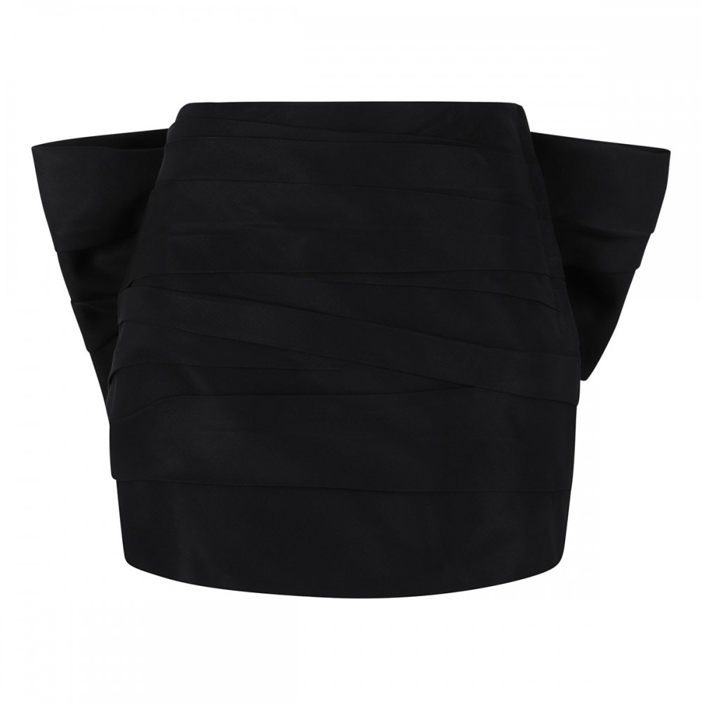 Bow ruched skirt