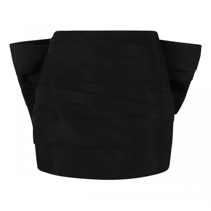 Bow ruched skirt
