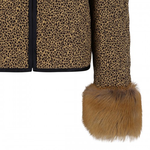 Leopard quilted jacket 2