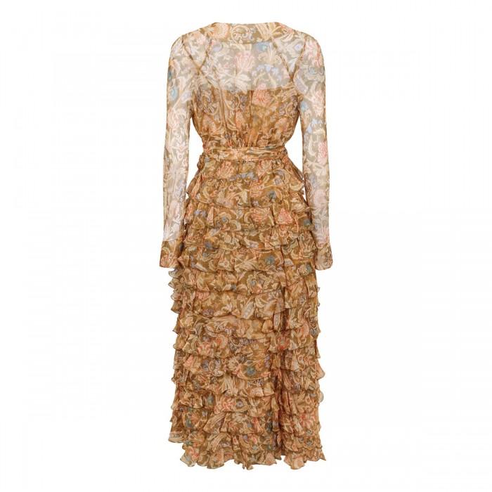 Valiant ruffle wrap dress