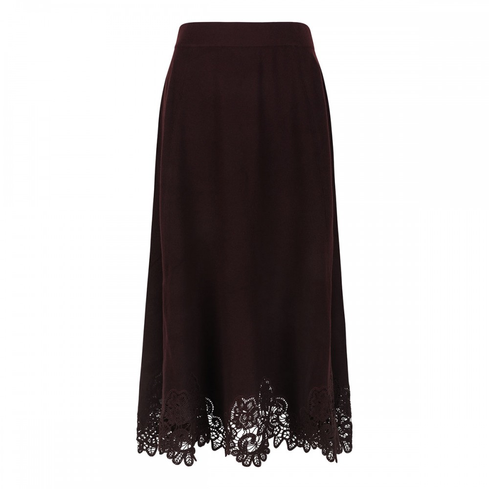 Valiant merino lace skirt